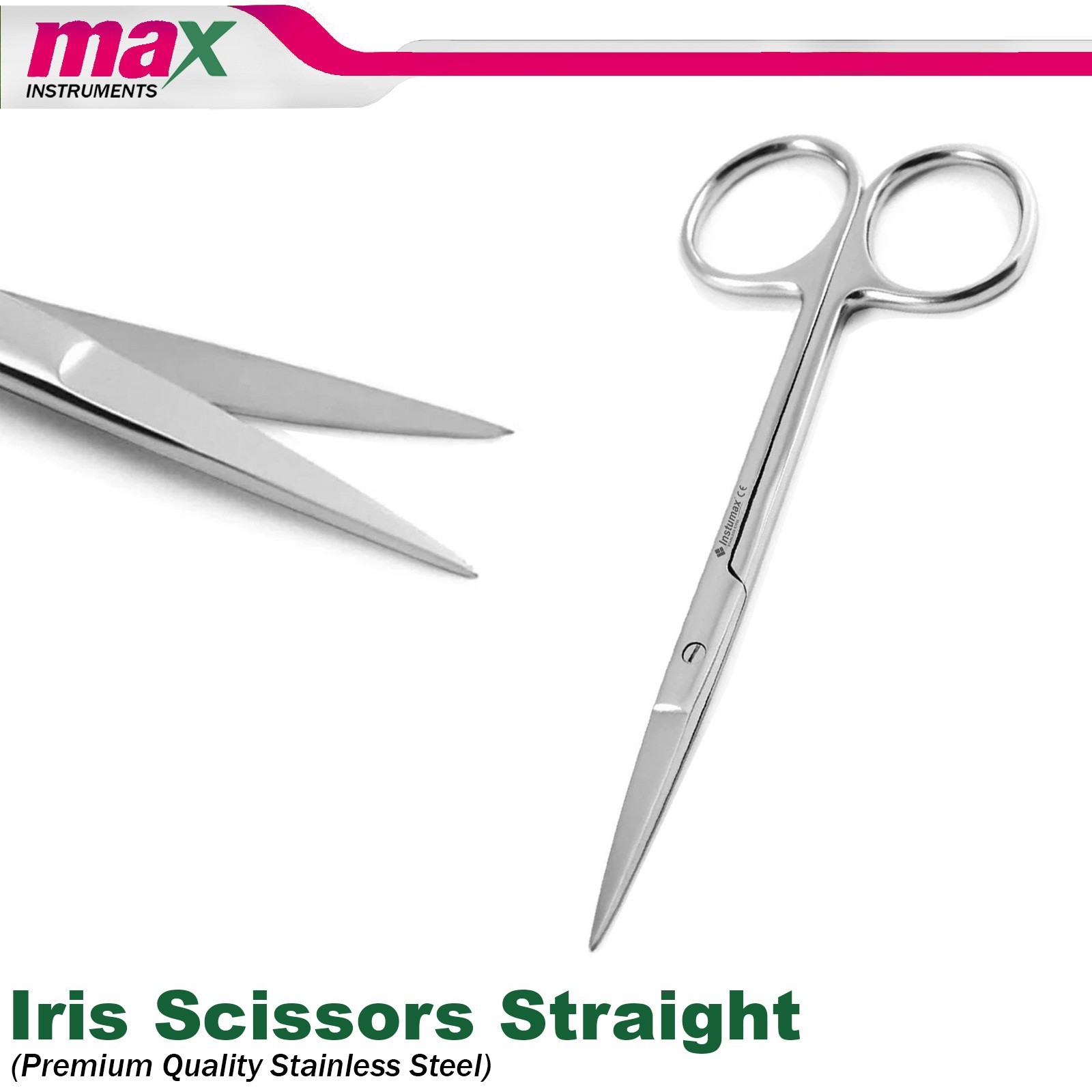 Iris scissors Straight Medicel Scissors surgical medical 12 cm High Quality 2PCS