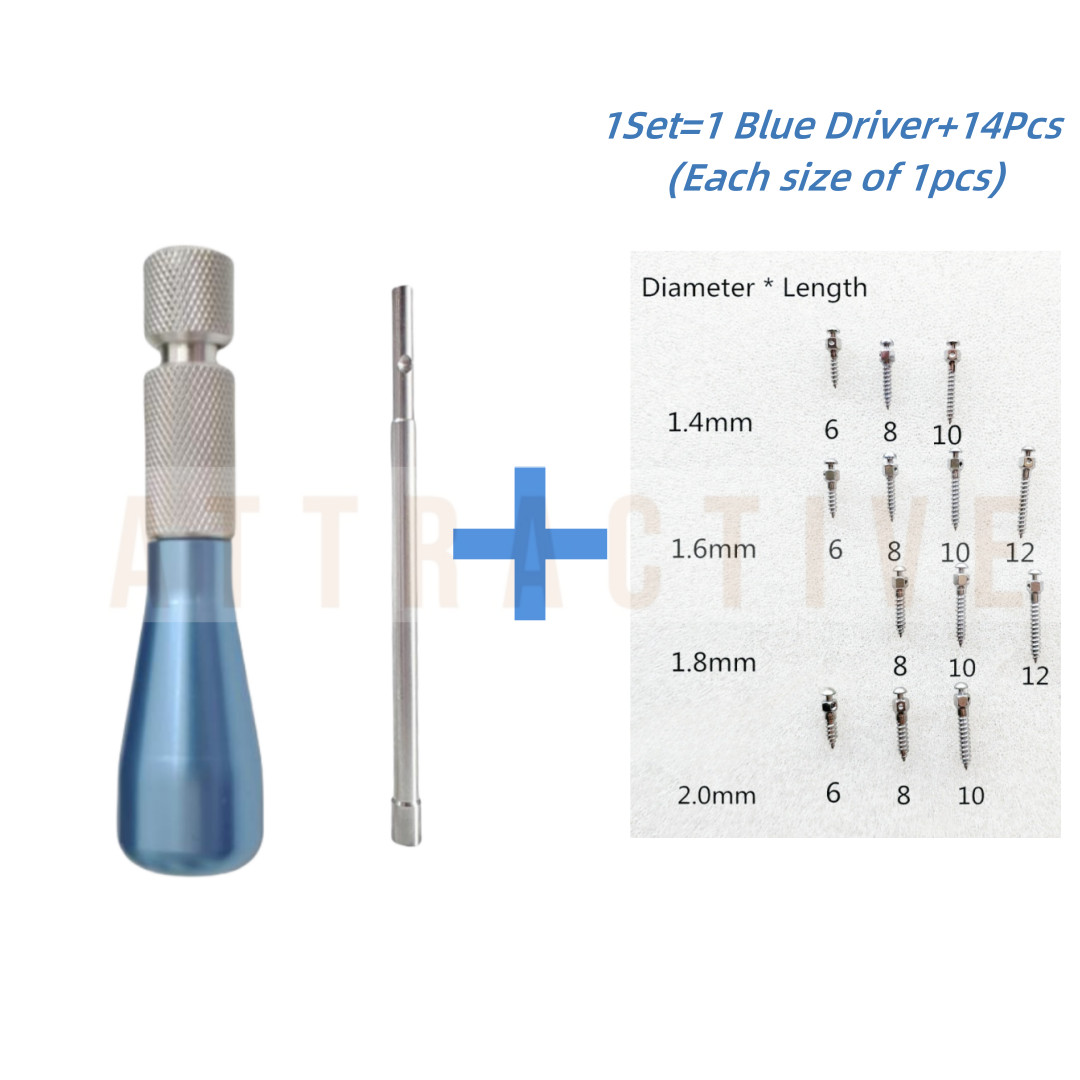 Dental Orthodontic Mini Micro Screws Self-Drilling Screwdriver Handpiece Keys