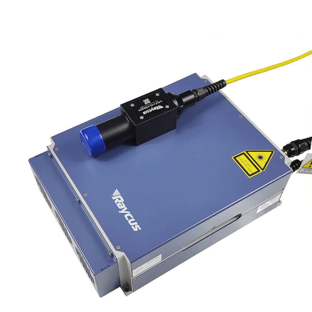 Raycus QS 30W Fiber Laser Marking Engraving Machine + Rotary For Metal Aluminum