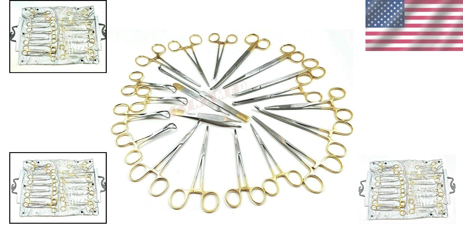 Complete Gold Surgical Instruments Set – 82 Pcs German Grade