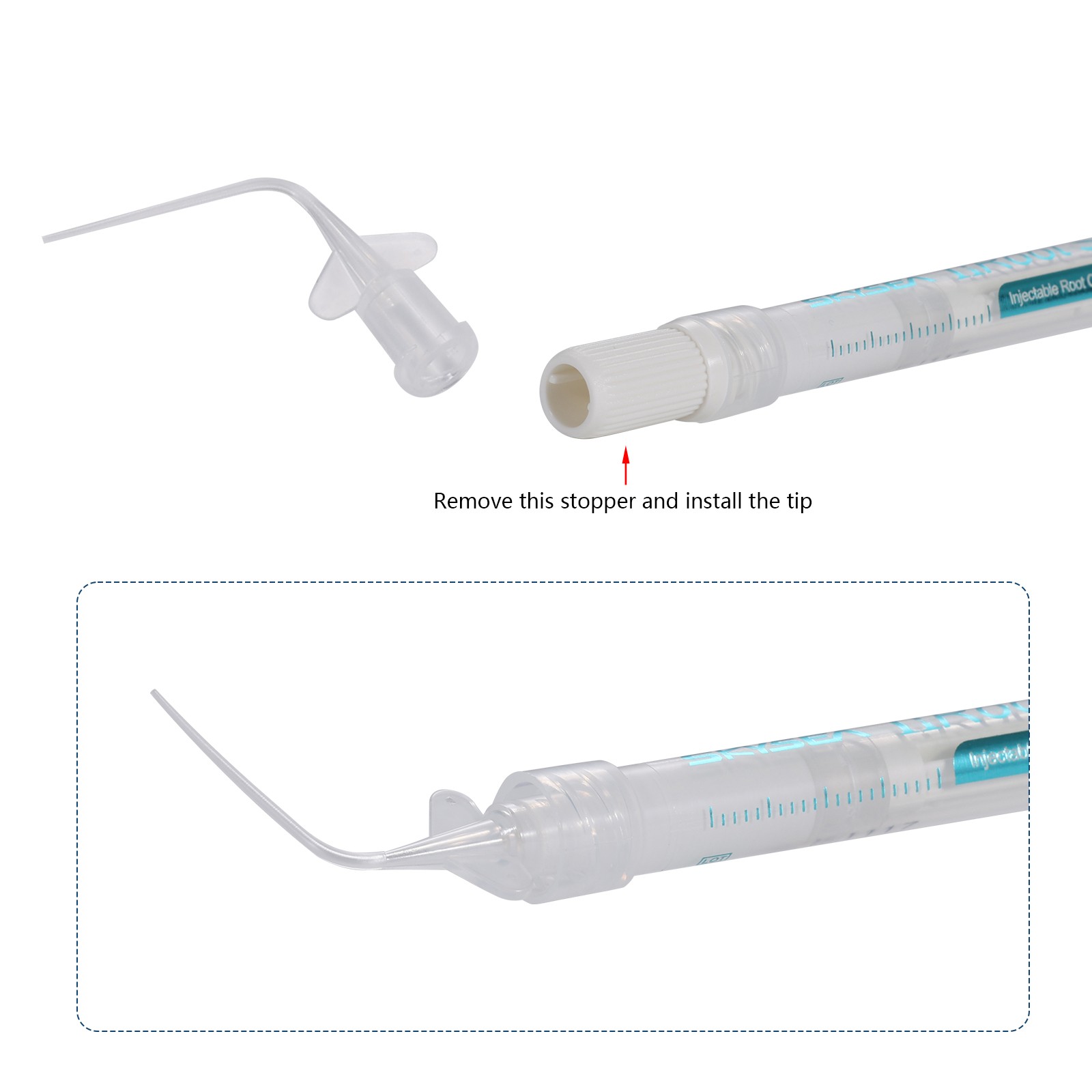 Root canal bioceramic sealer Root Canal Endo Filling Cement 1g +10 Tips Dental