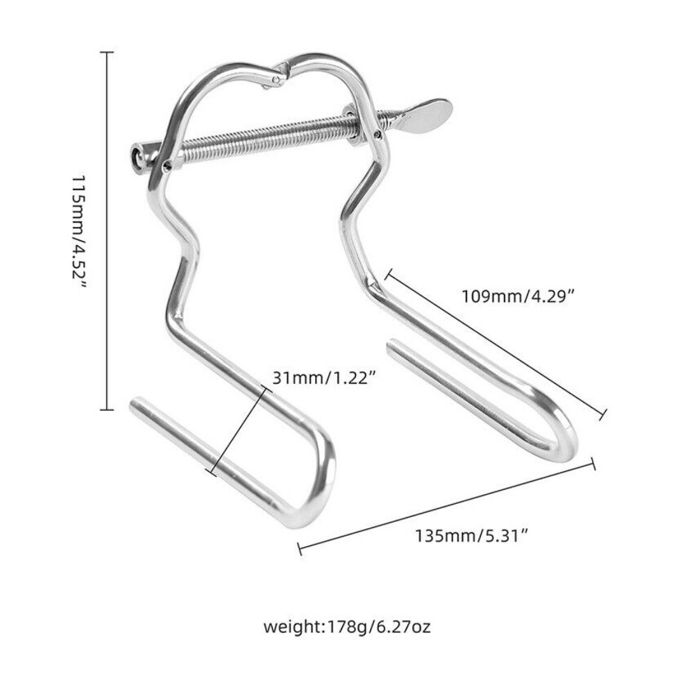 PRECISE OPEN SPECULUM Anal Spreader Dilator Opener Examine Speculum Mirror Plug