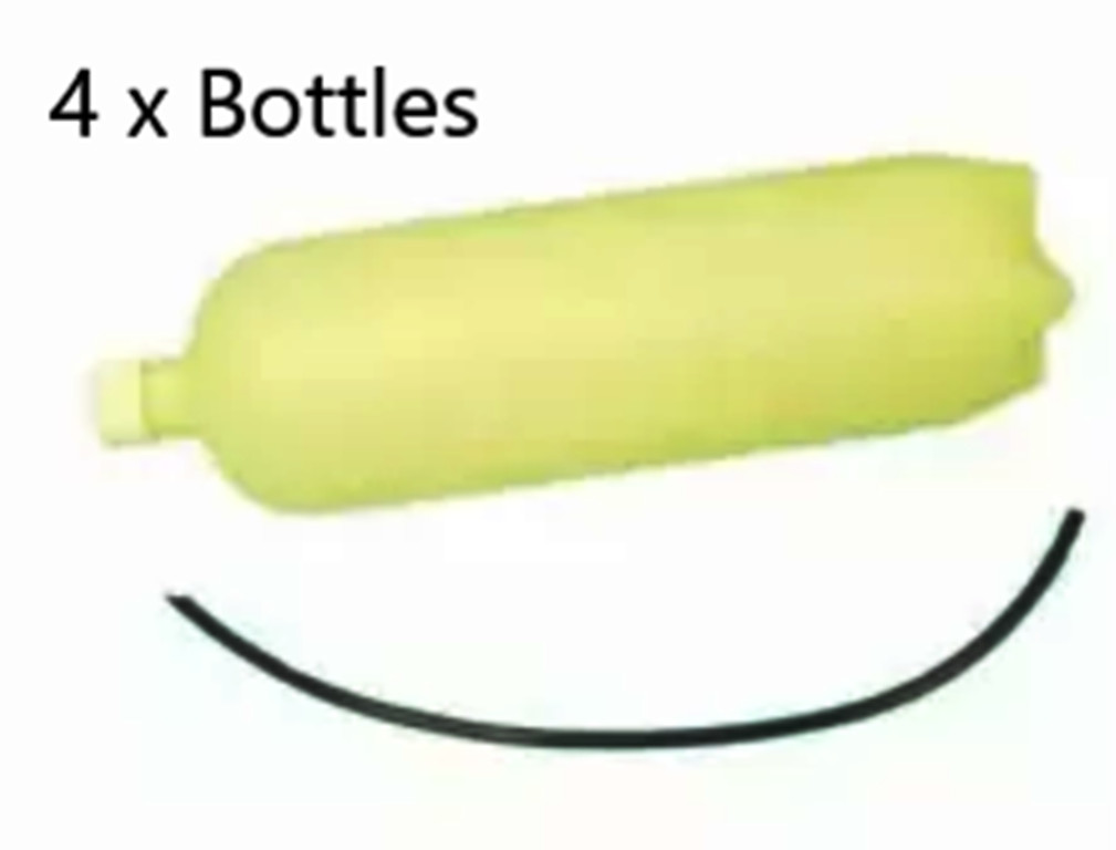 4 x DCI 8164 2 Liter Bottle w/Cap & Pick-Up Tube 4″ W x 13 7/8″ H heavy duty