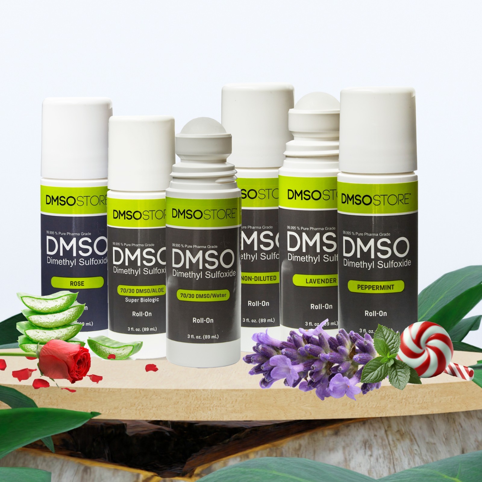 DMSO Roll-on Lavender Scented: Soothe Aches, Relax Muscles, & Calm 99.995% Pure