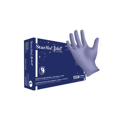 Sempermed SMNS104 StarMed Select Nitrile Exam Gloves Large 100/Bx