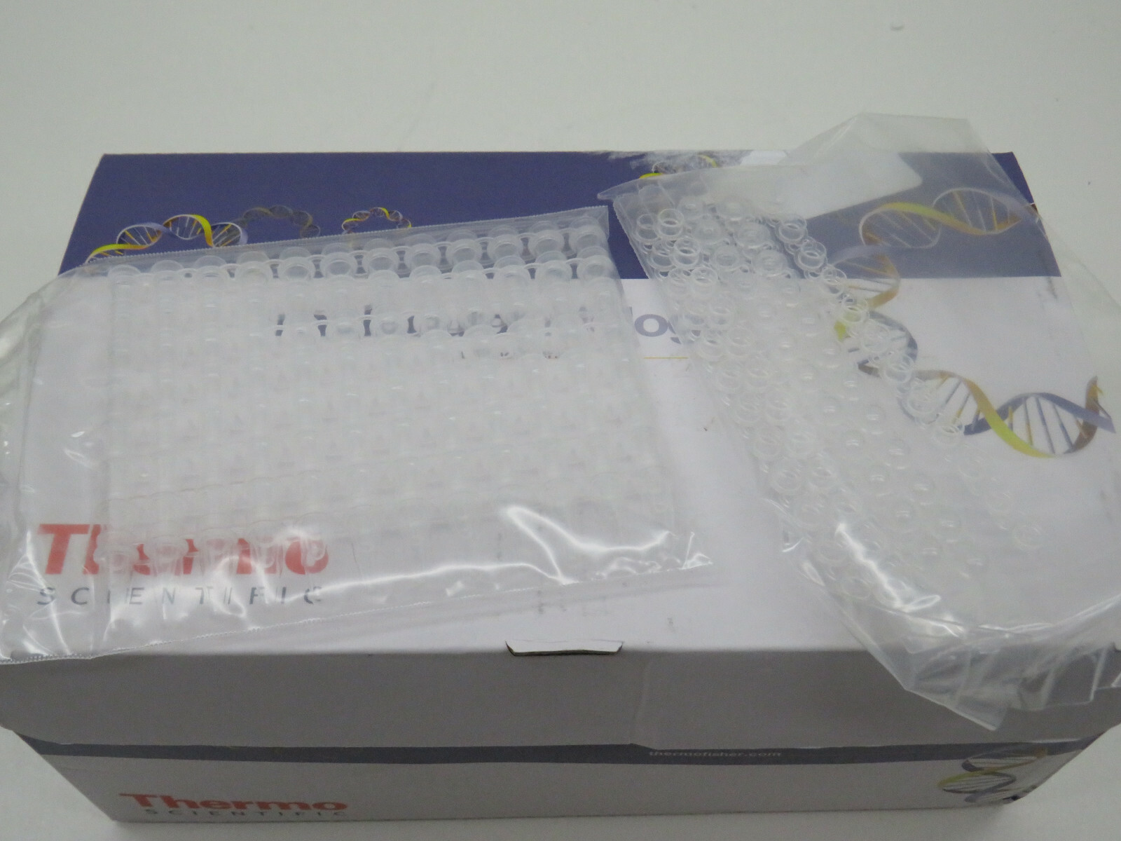 (80) Thermo Scientific AB-1113 Thin-Walled 12 Tube & Domed Cap PCR Strips 0.2ml