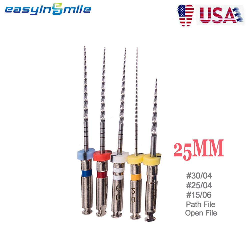 25MM Easyinsmile X3 Dental Endo Rotary Files NITI Engine File Never Break 5pcs