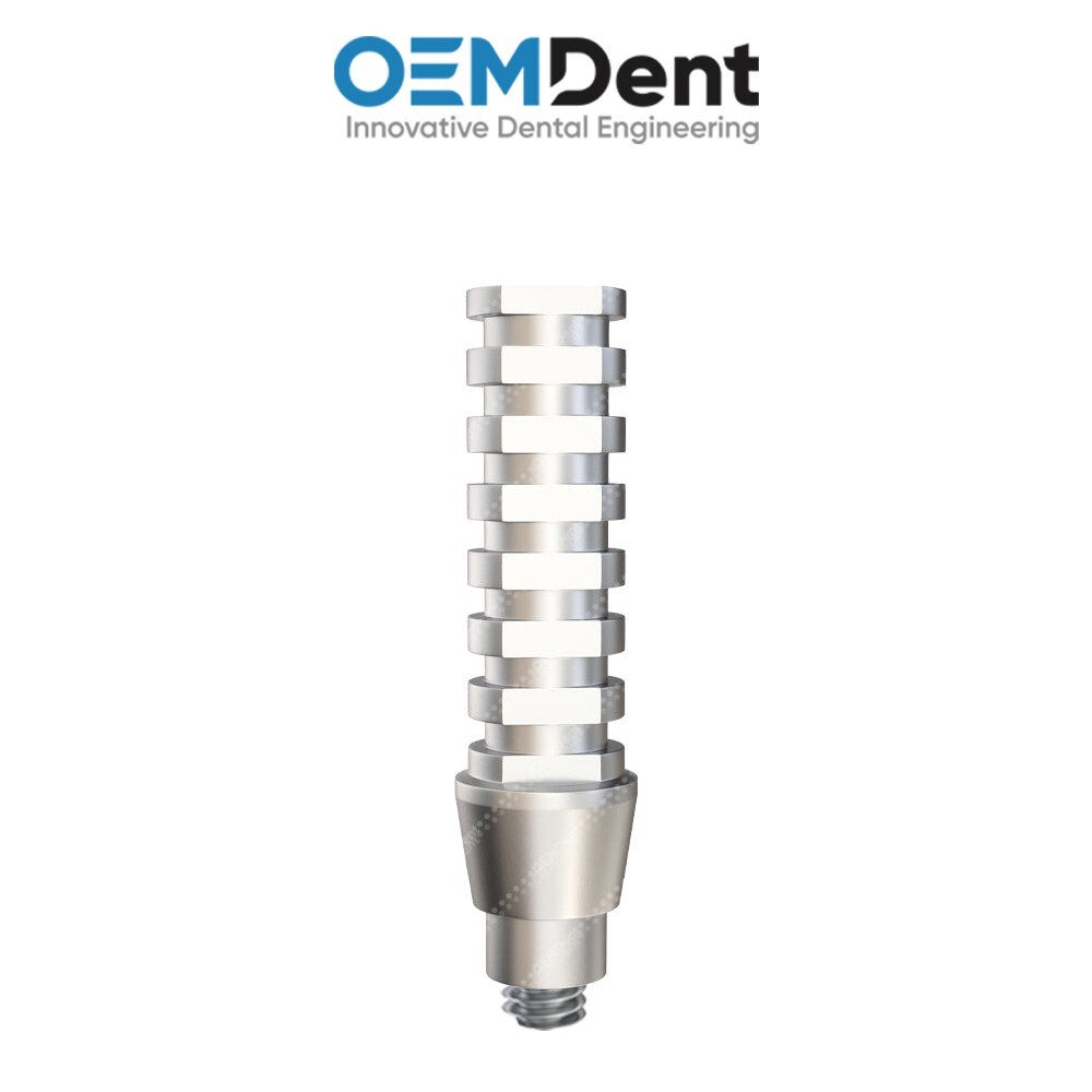 x5 Titanium Temporary Abutment NobelActive®️RP Conical Compatible Hex/Non Hex