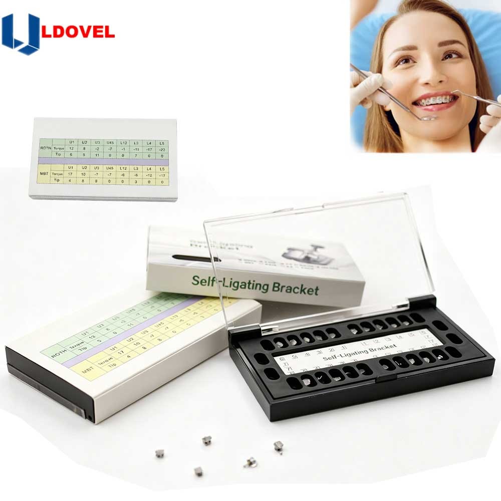 Dental Orthodontic Self Ligating Brace Bracket Mini Roth.022 Hooks 345
