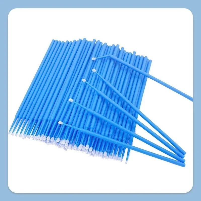 100 Pcs/Pack Dental Disposable Micro Brush Bendable Applicator Tips 4 Size