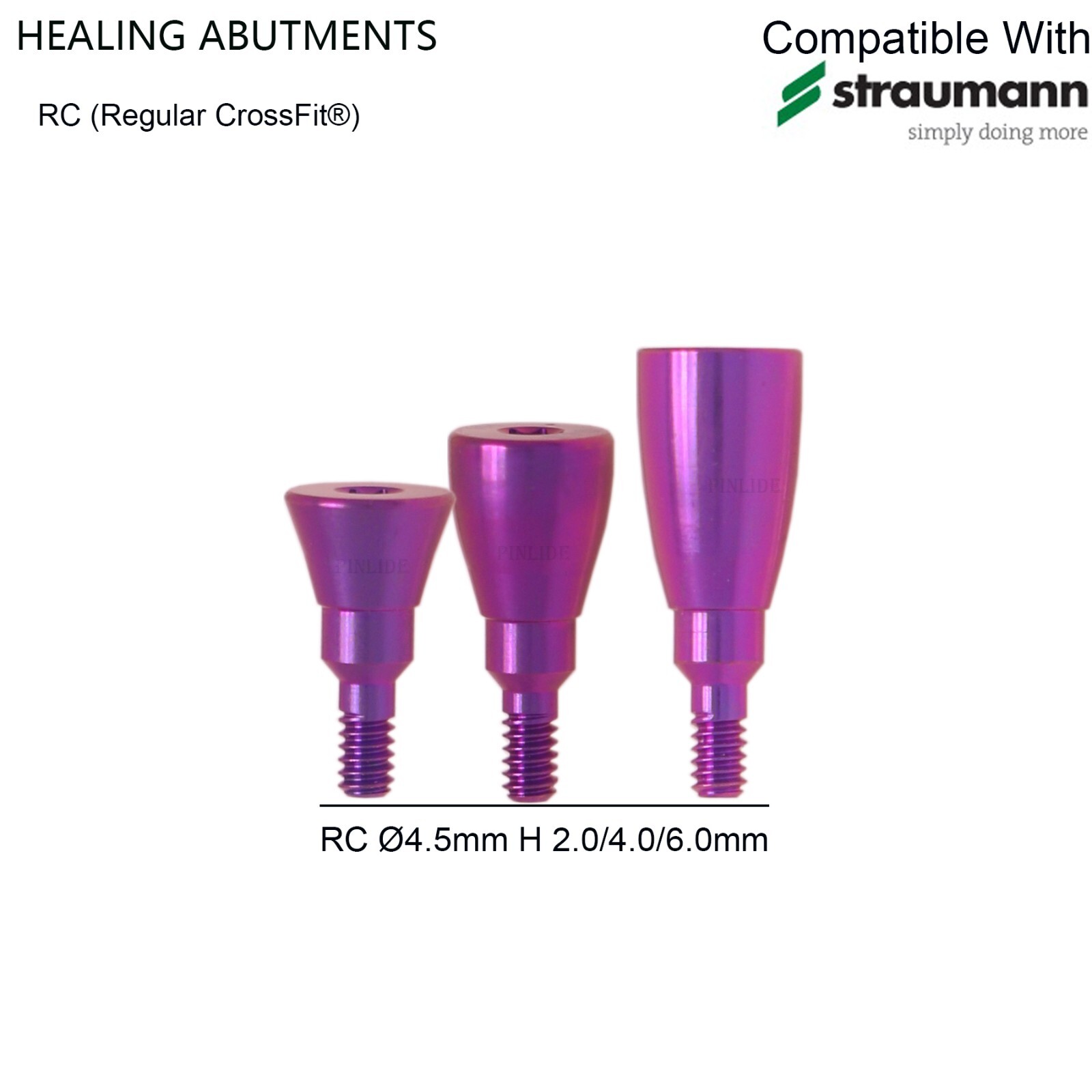 US Healing cap abutment Straumann BLT Conical connection Compatible Ø4.1-Ø4.8 RC