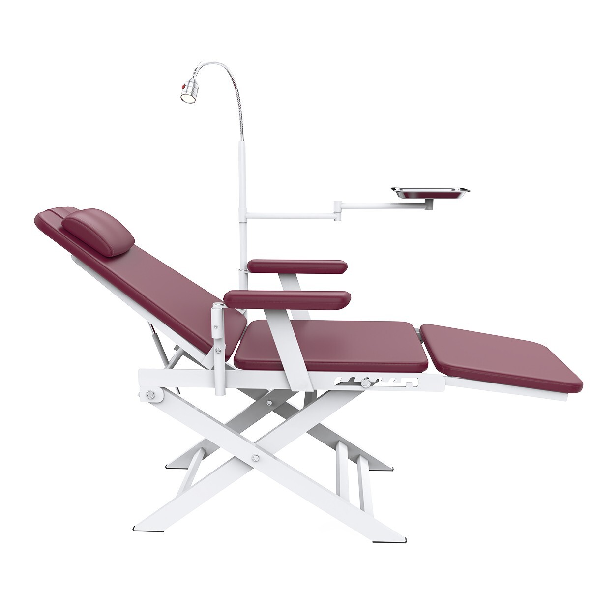 Portable Mobile Dental Delivery Unit Cart Air Compressor Suction/Chair 4 Hole