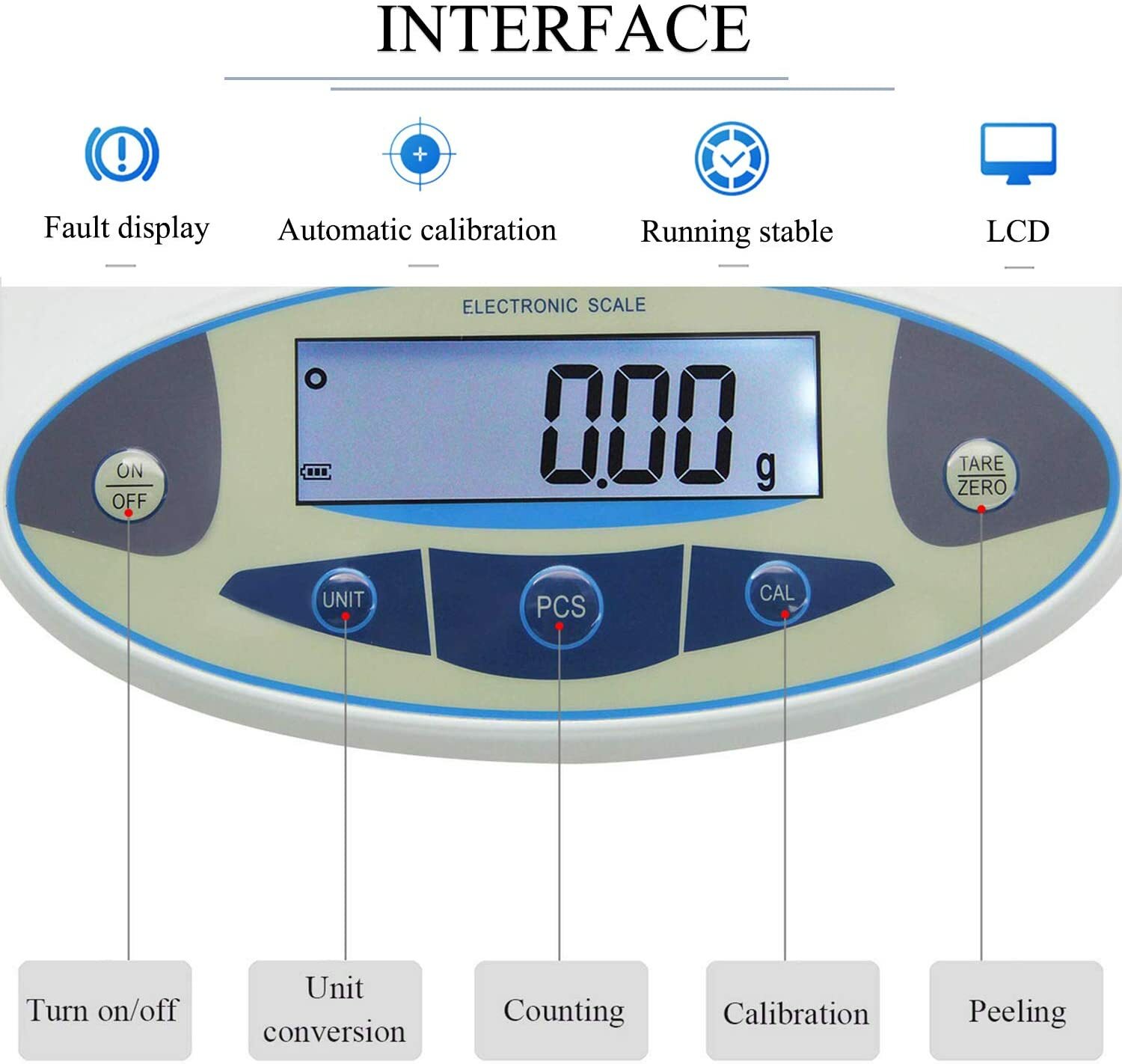 CGOLDENWALL High Precision Lab Analytical Electronic Balance Digital Precision