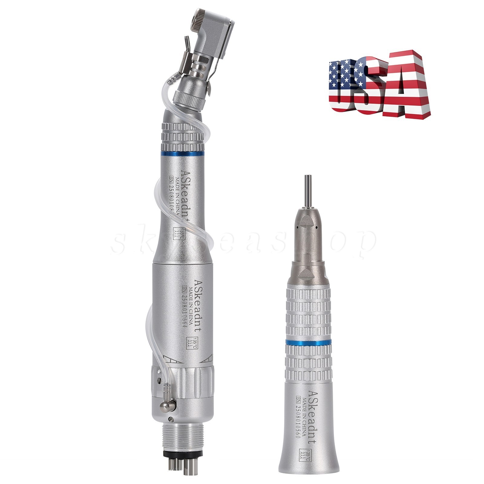 NSK Style Dental Slow/Low Speed Handpiece Straight Contra Angle Air Motor 4/2H M