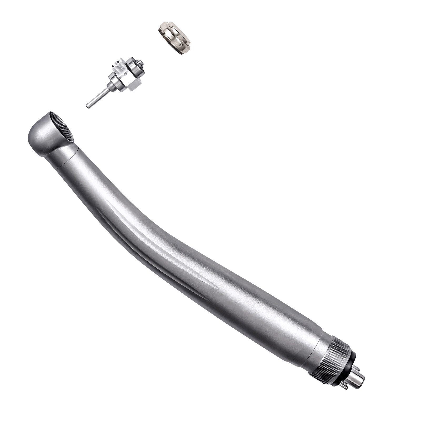 10pcs Dental High Speed Handpiece Push Button Standard Head Single Spary 4 Holes