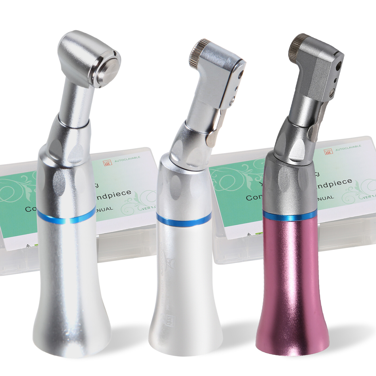 Dental Slow Low Speed Handpiece E-type Push Button/ Latch Contra-Angle NSK Style