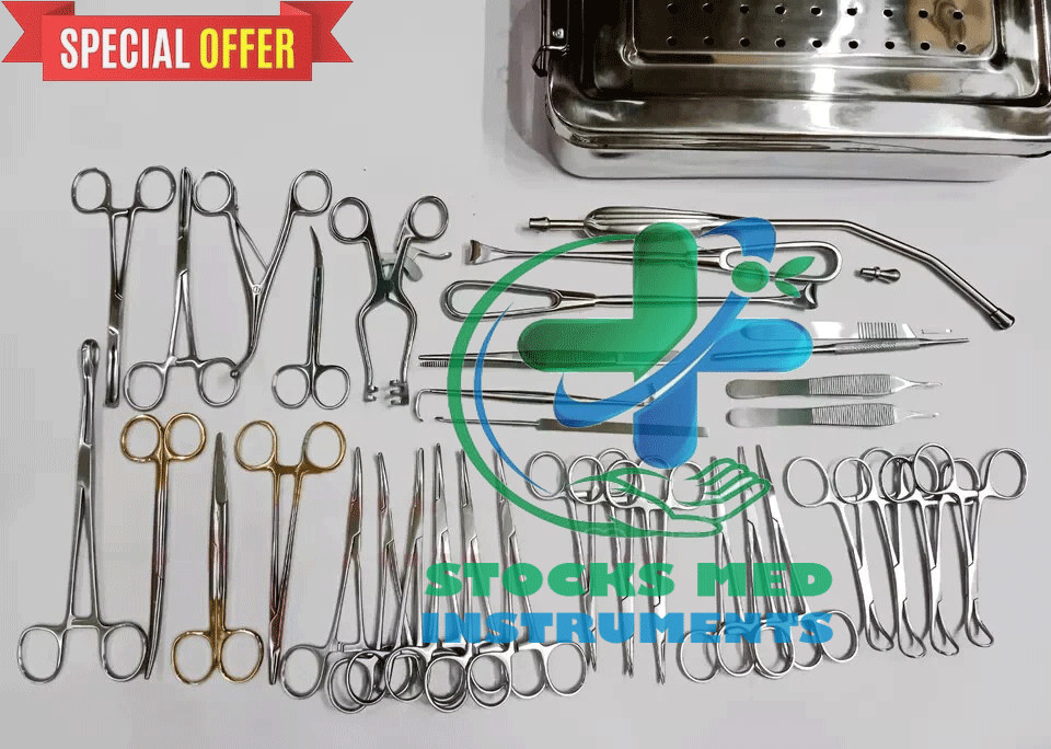Tracheostomy Surgical Surgery Orthopedic Instruments 32 PCs Set Stainless Steel