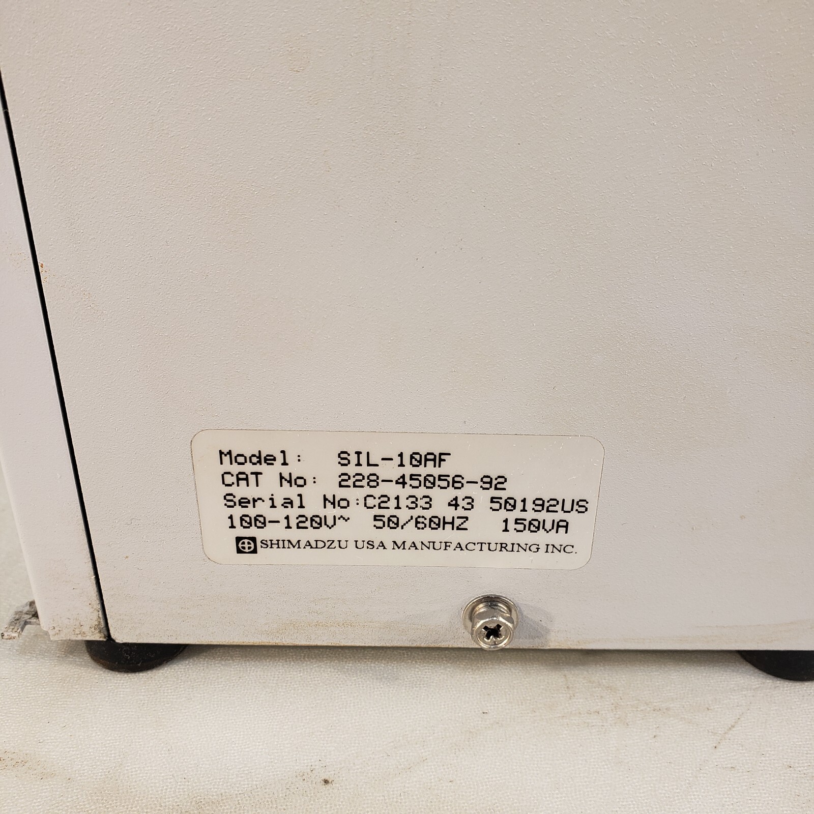 Shimadzu SIL-10AF Syringe Pump 120V 60Hz w/ Cover
