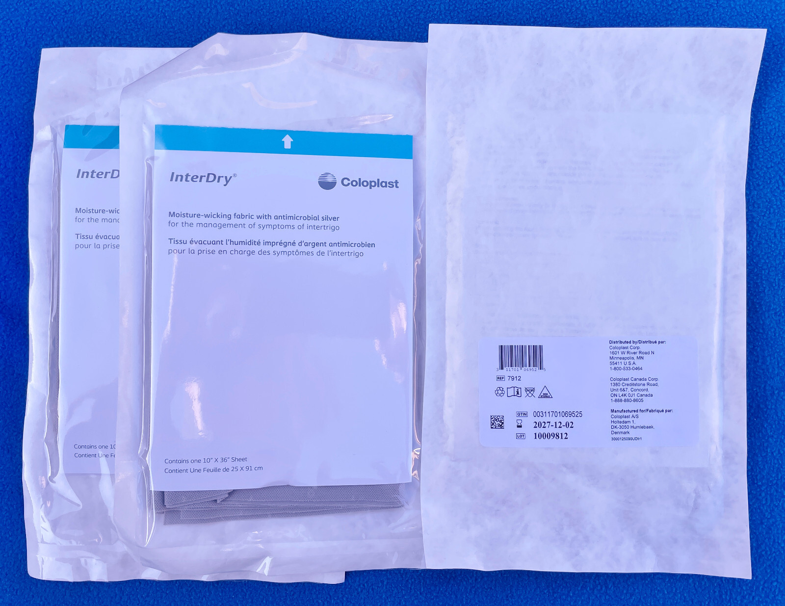 Lot of 3 Coloplast InterDry – Model 7912 – NEW