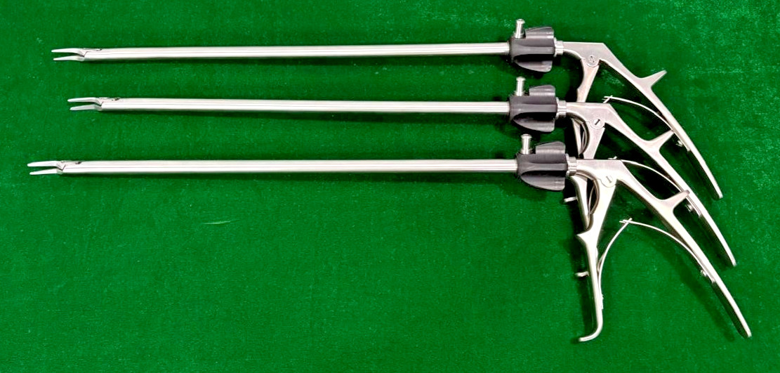 3 pcs Laparoscopic Clip Applicator LT300 Single Action 10mmx330mm Reusable
