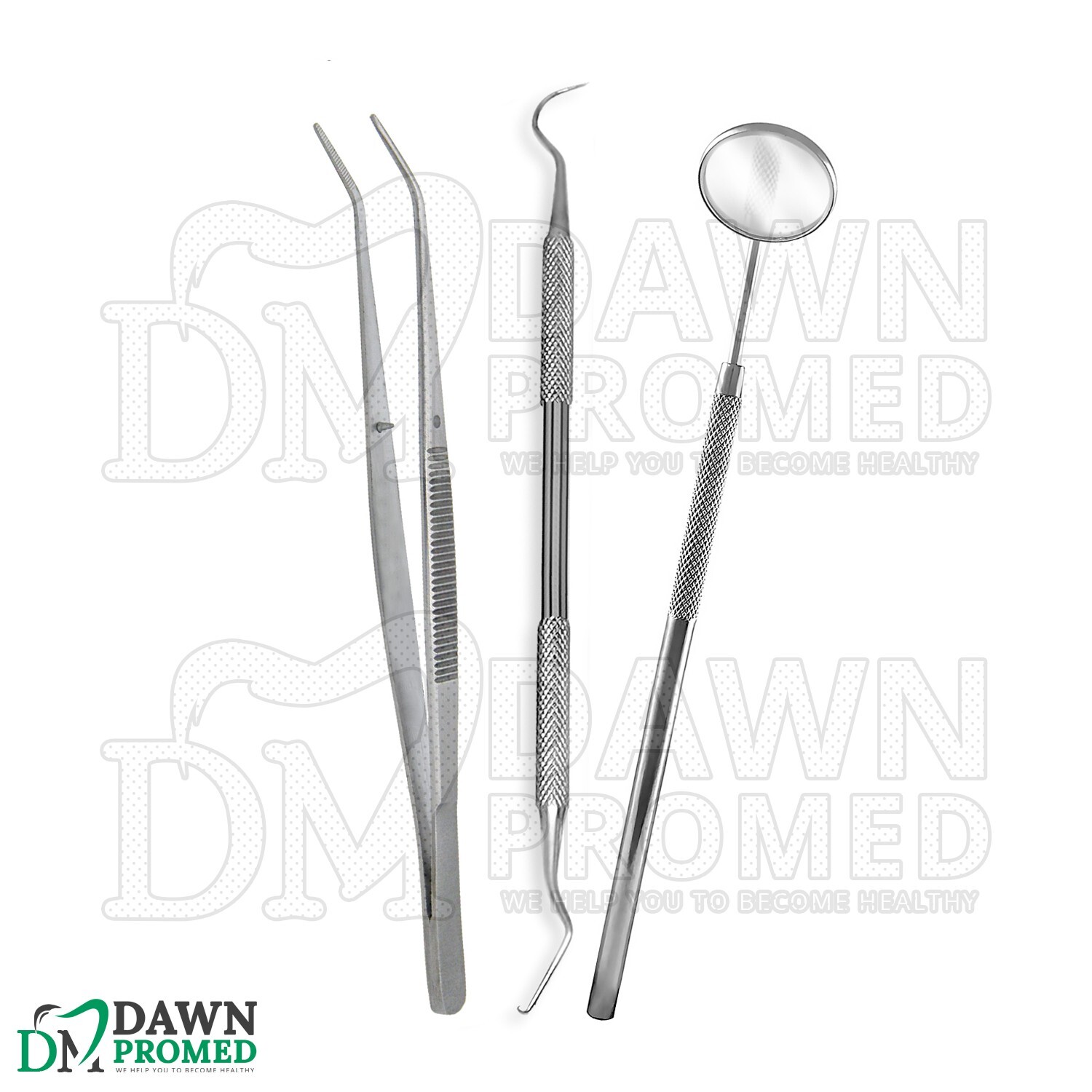 20 Pcs Basic Dental Set Examination Kit For Dentist & Students German Grade