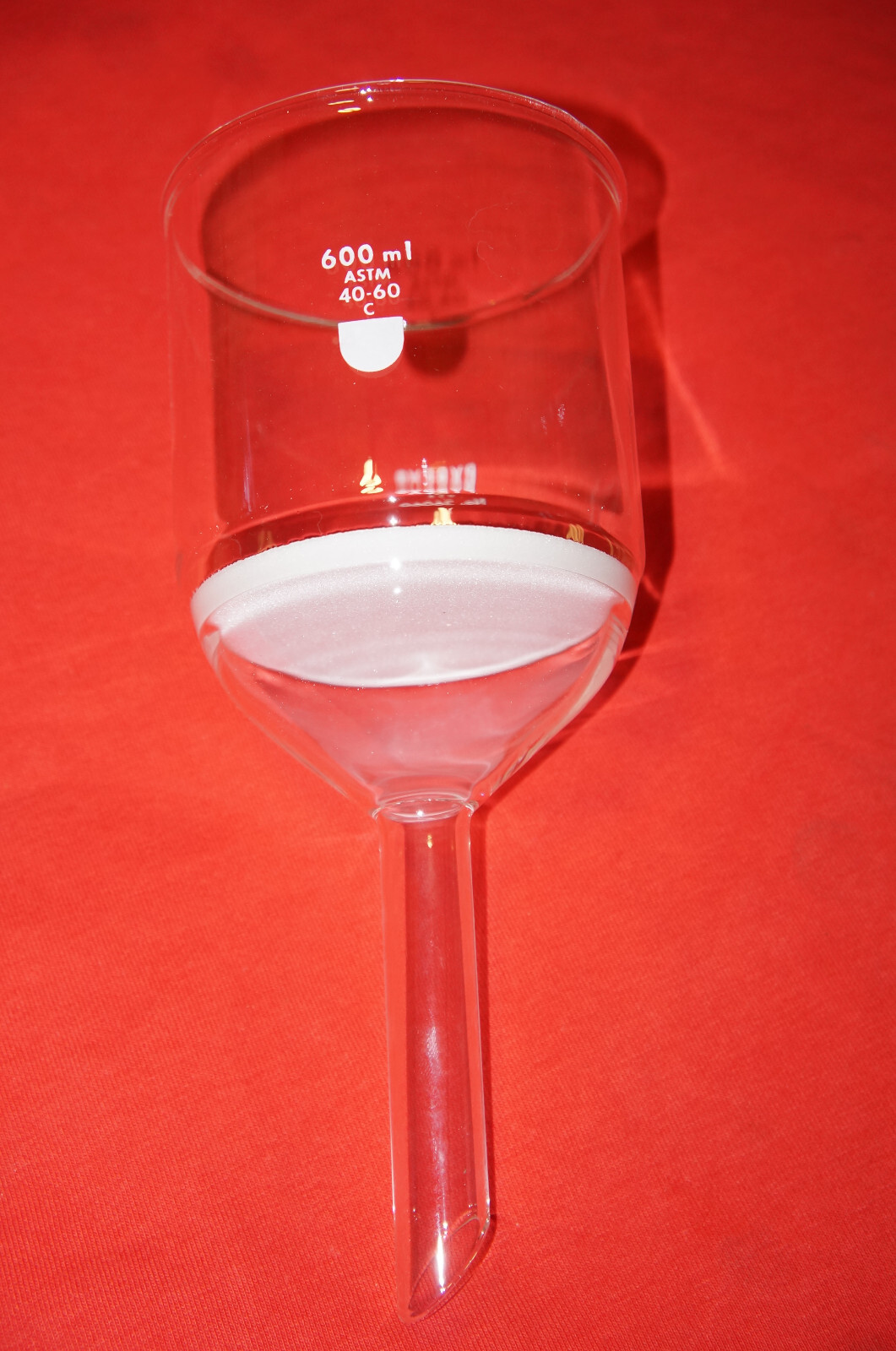 CORNING PYREX Glass Buchner Funnel, 90mm Coarse Frit, 600ml #36060-600C (NEW!)