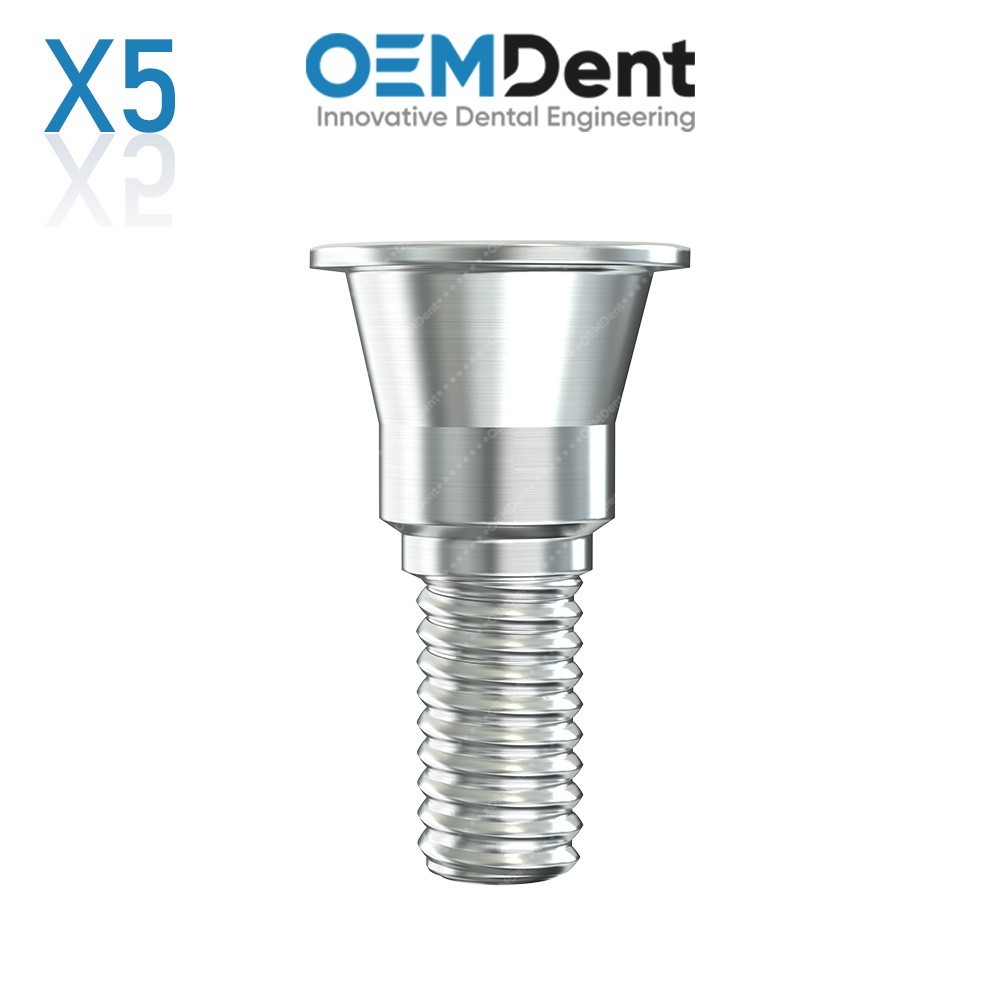 x5 Titanium Cover Screw – Ø3.5 Conical Connection Nobel Active® Compatible