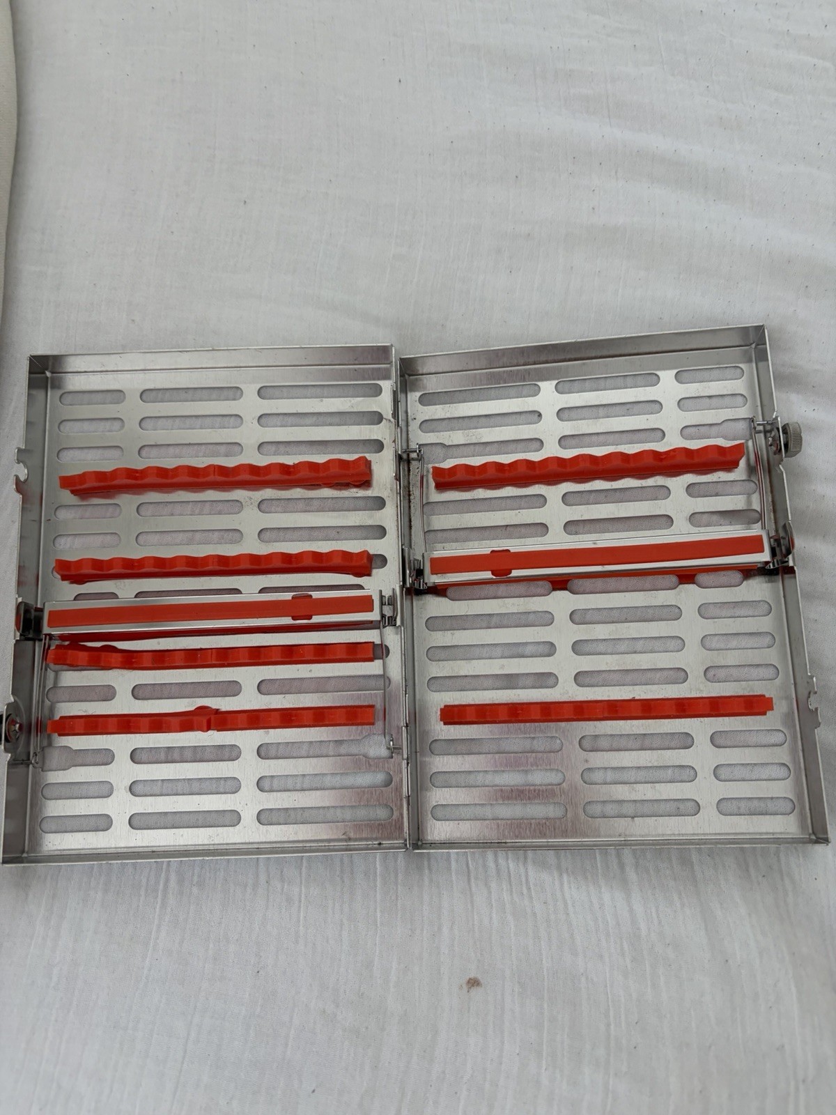 Hu-Friedy 20 Instrument Double Decker Cassette. Gentle Used.