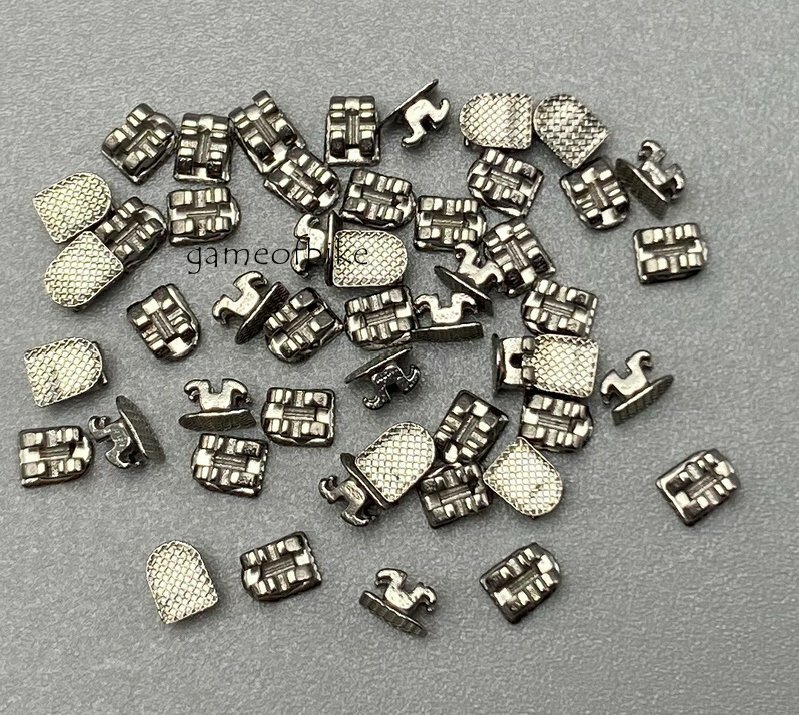 Dental Orthodontic Brackets Braces Mini Roth 022 Slot Hook 3 Metal Bulk pack