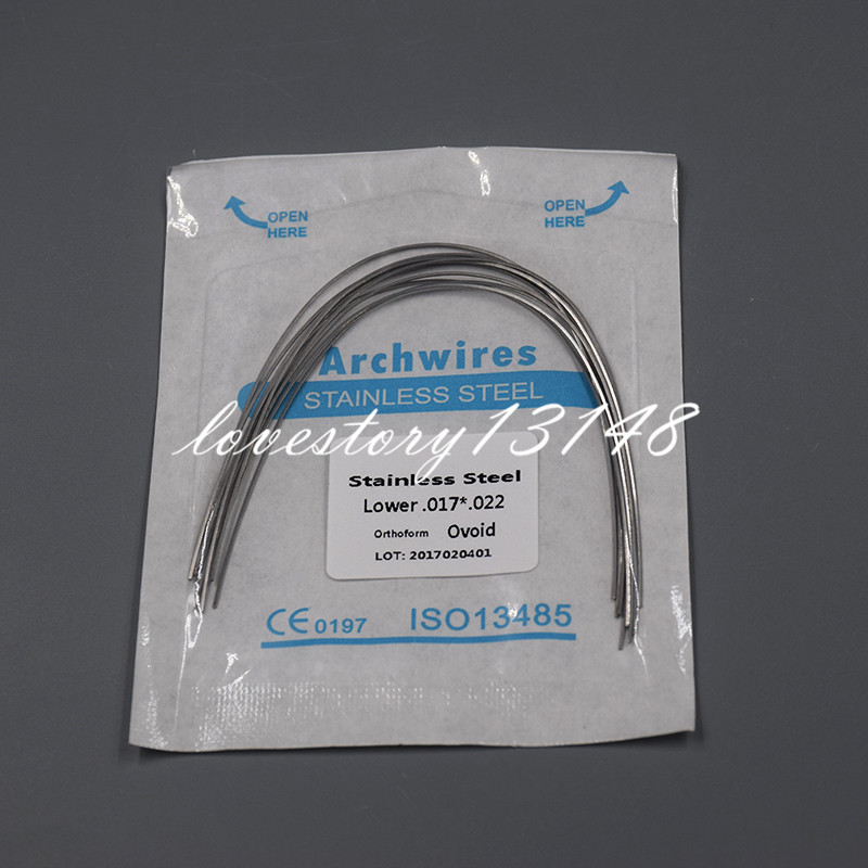 Dental Orthodontic Stainless Steel Rectangular Arch Wire Natural/Square/Ovoid