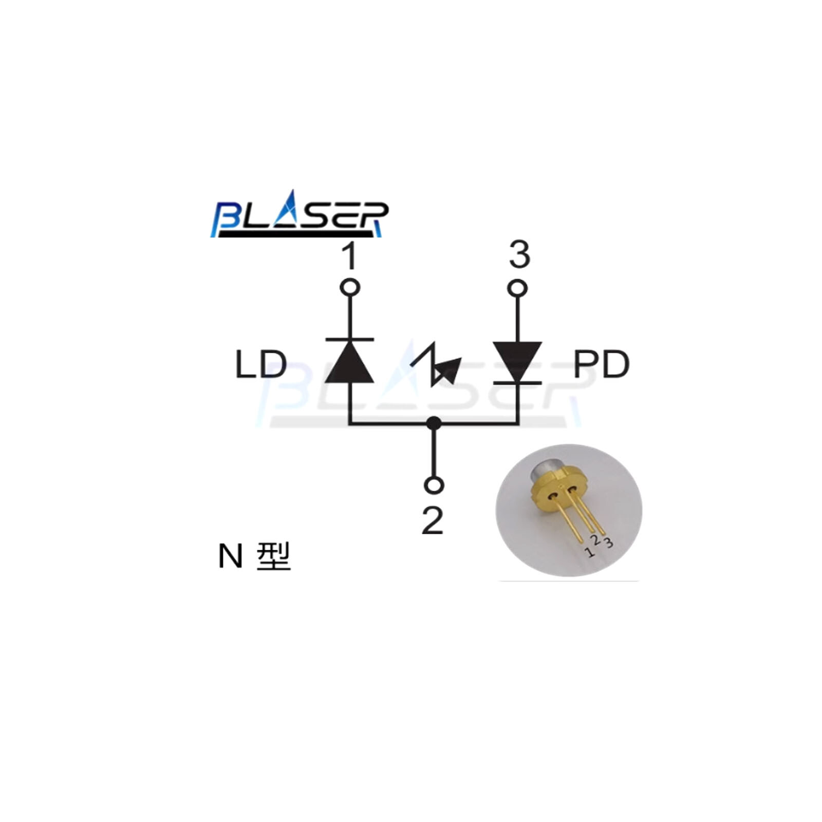 635nm 5mw Orange-Red HLD6350005T4N N-type Laser Diode TO-18 φ5.6mm with Window