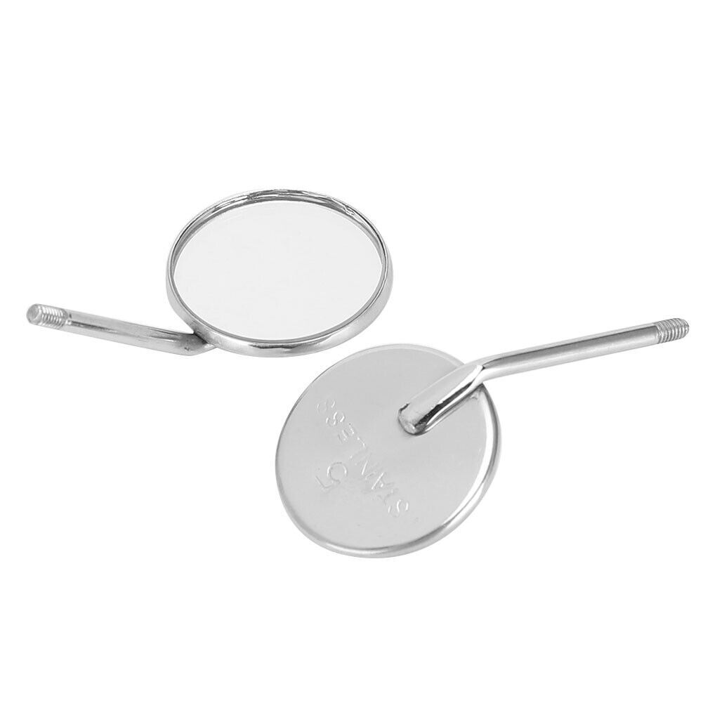 20/40PC Dental Orthodontic Stainless Steel Mouth Mirrors 5# Plain Size Mirror-