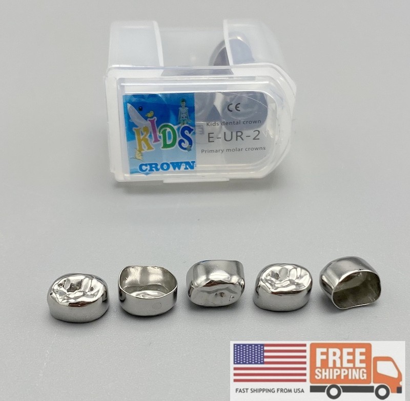 Dental Pediatric Crown Kids stainless steel molar crowns preformed Primary Child