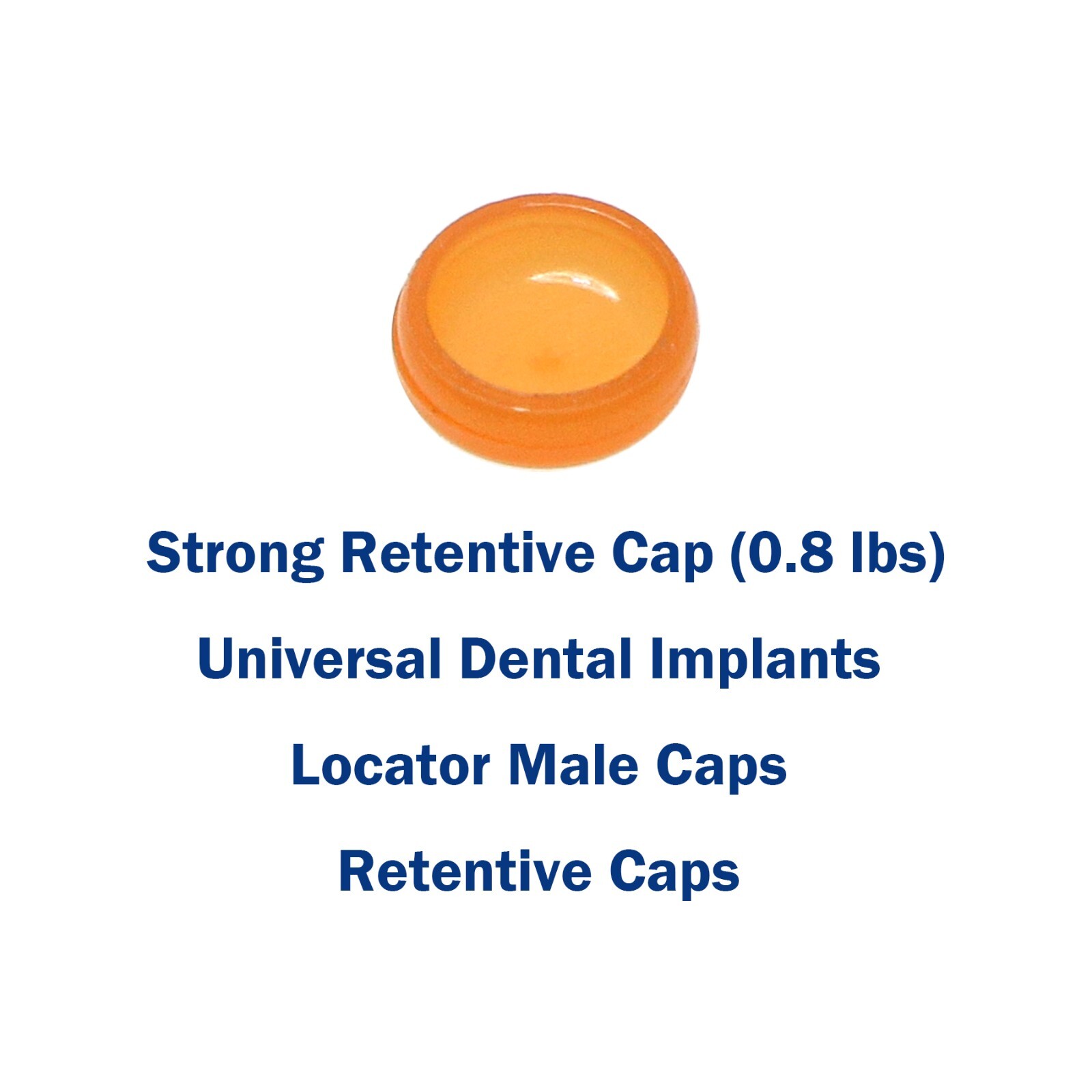 US Universal Overdenture Implant Retention Caps Metal Housing Caps 1.2Lb 2.4Lb