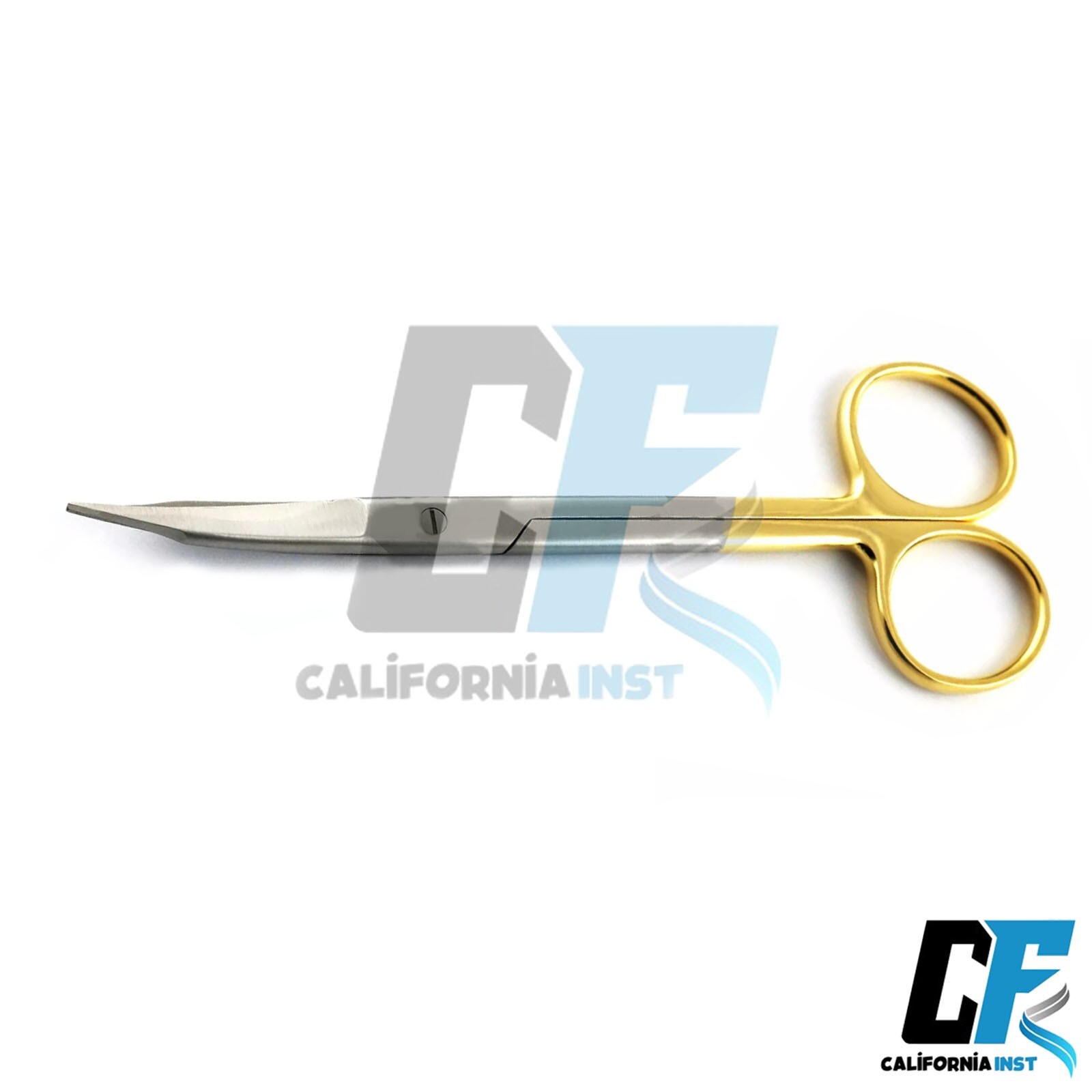Surgical Goldman Fox Scissors Curved TC 13cm Tungsten Carbide Tissue Suture Cuts