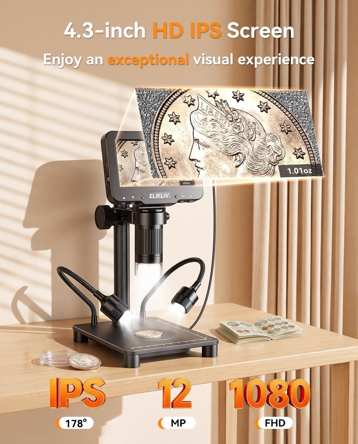 High-Precision Digital Magnifier for Error Coins