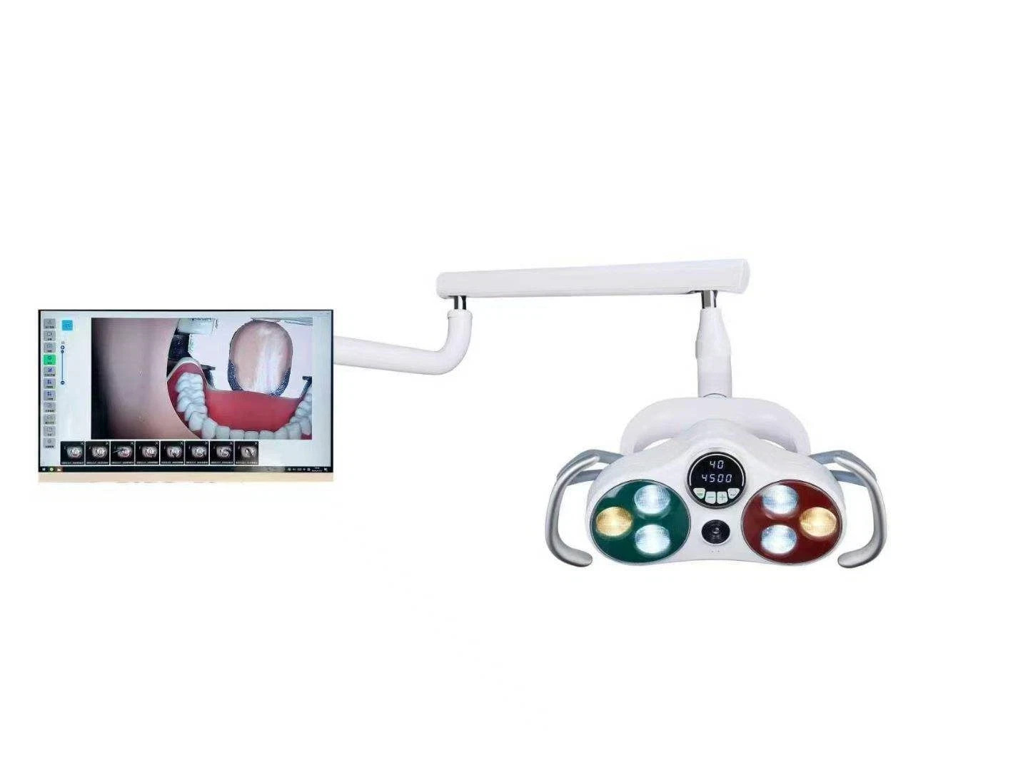 Dental LED Operation Light Sensor Lamp w/ Camera & Monitor for Dental Chair Unit
