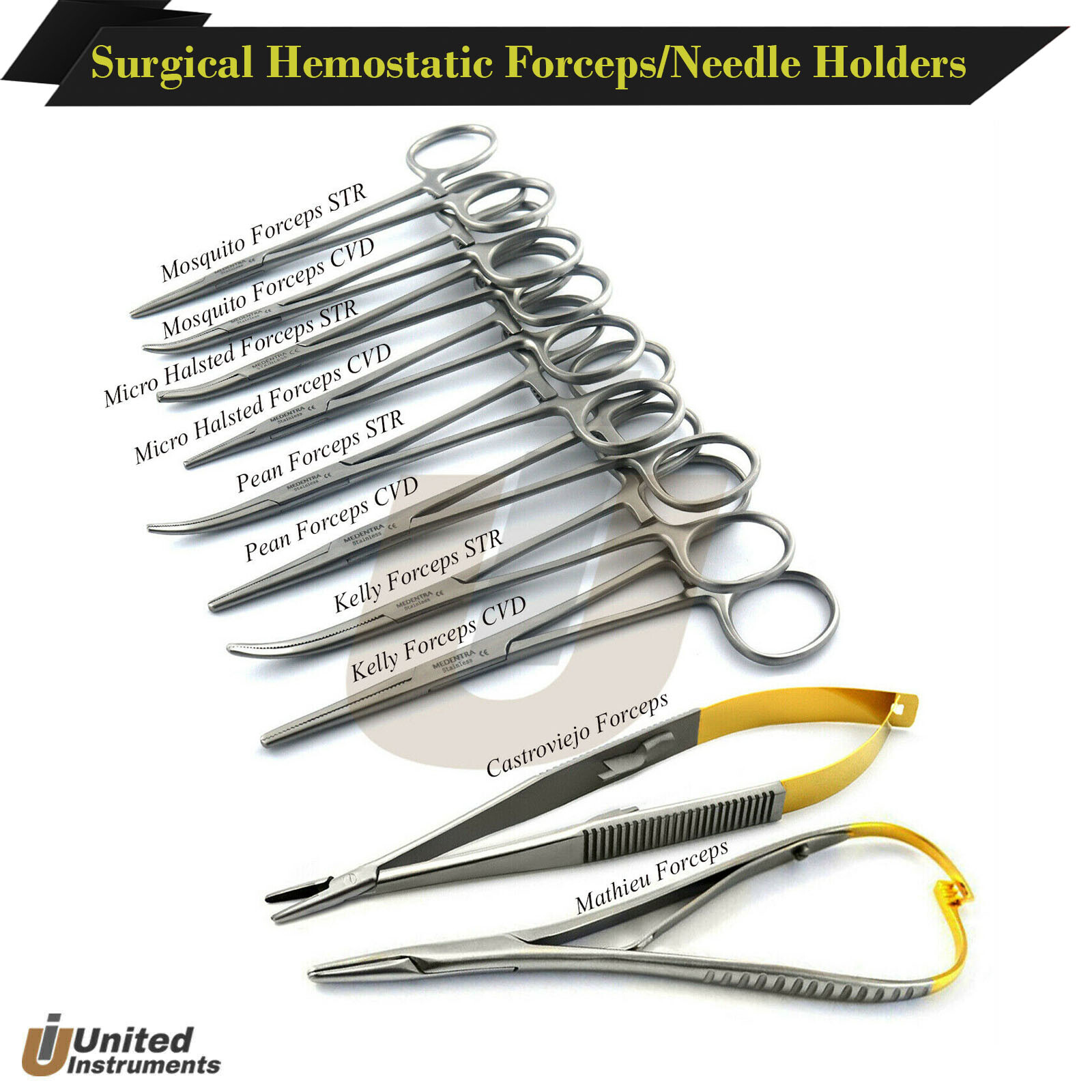 New Range Of Hemostatic Artery Suture Forceps Dental Surgical Needle Holder