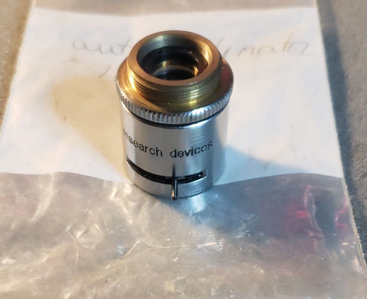 MICROSCOPE OBJECTIVE RESEARCH DEVICES AUTOCOLLIMATOR + IRIS OPTICS (DS1D3)