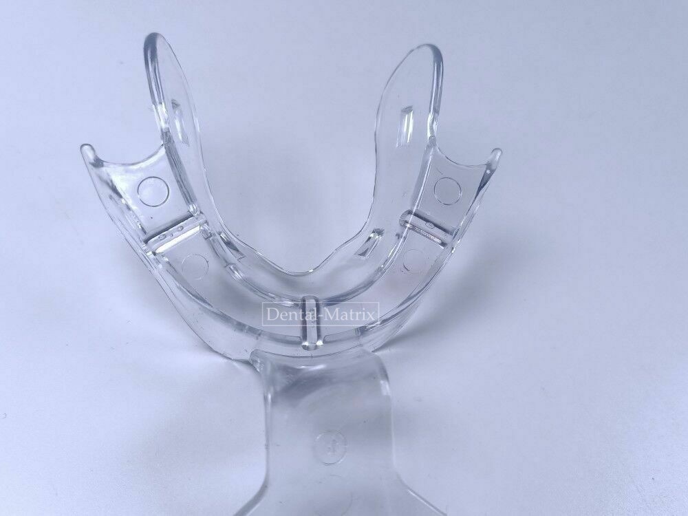 Dental Impression Trays Frame Cut Back Edentulous Jaw Full Denture Clear 18pcs
