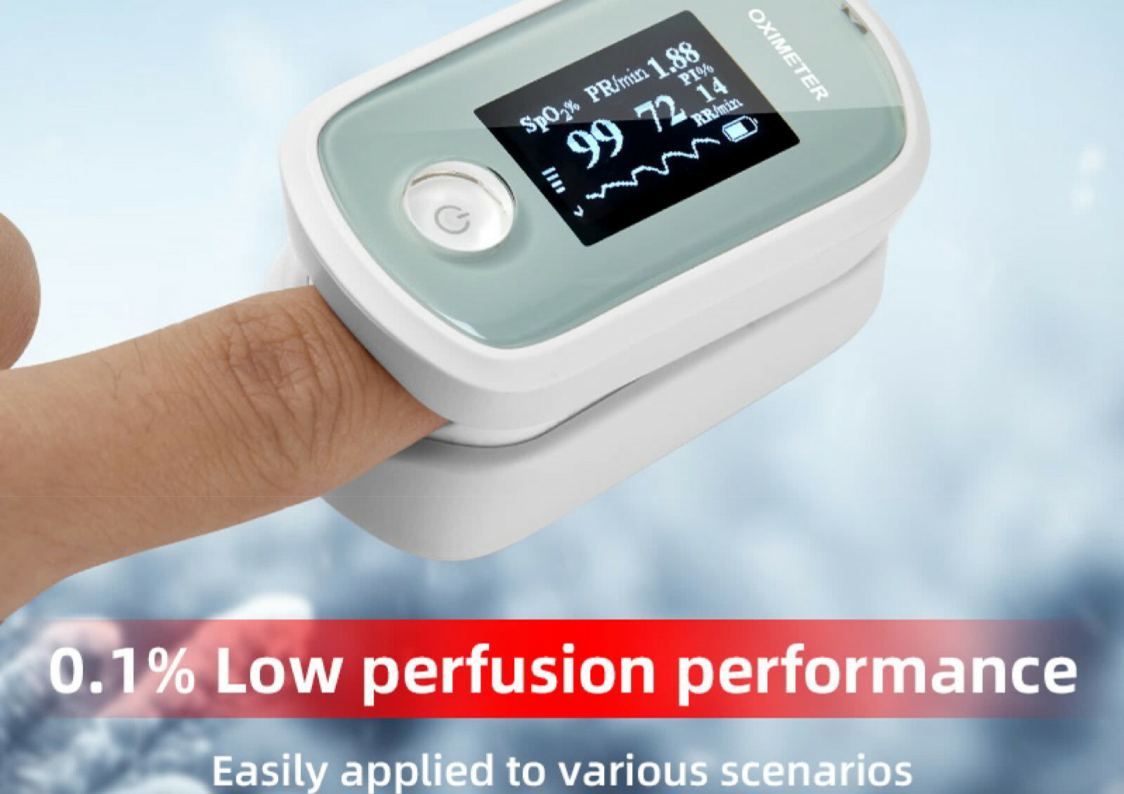 Pulse Finger Oximetro De Pulso Oxymeter SPO2 PR PI RR Sleep Monitor Heart Rate