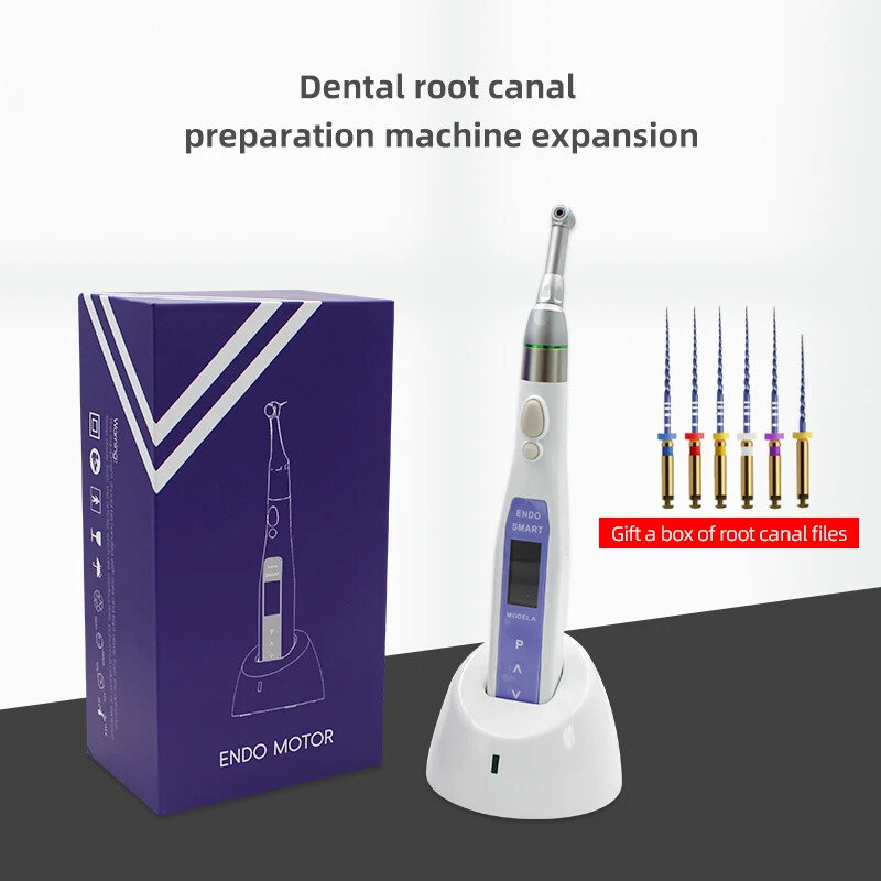 Dental Cordless Endo Motor 16:1 Contra Angle Apex Locator Root Canal Finder