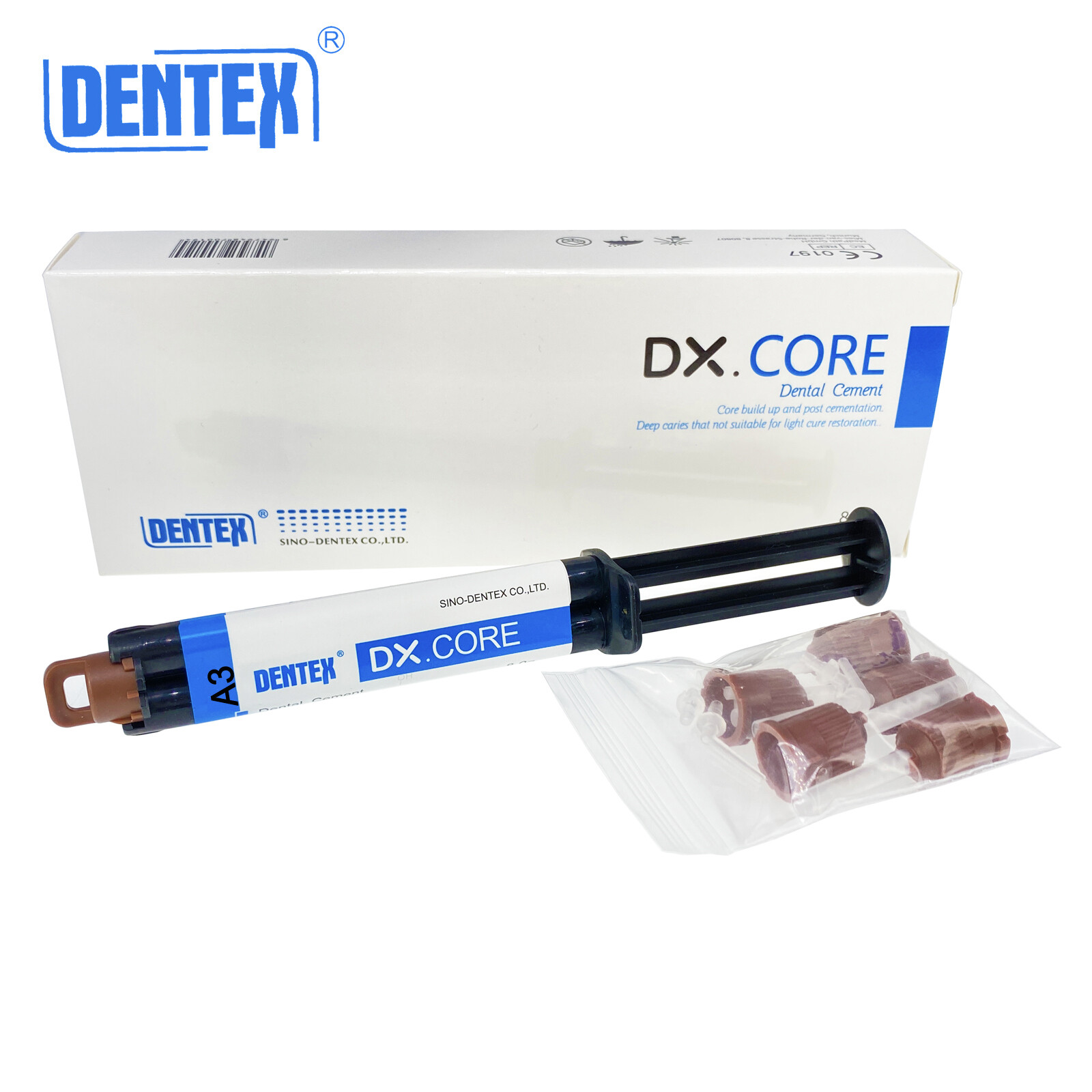 Dentex Dental Dual Cure Flowable Composite Resin Refill Core Build Up DX.CORE