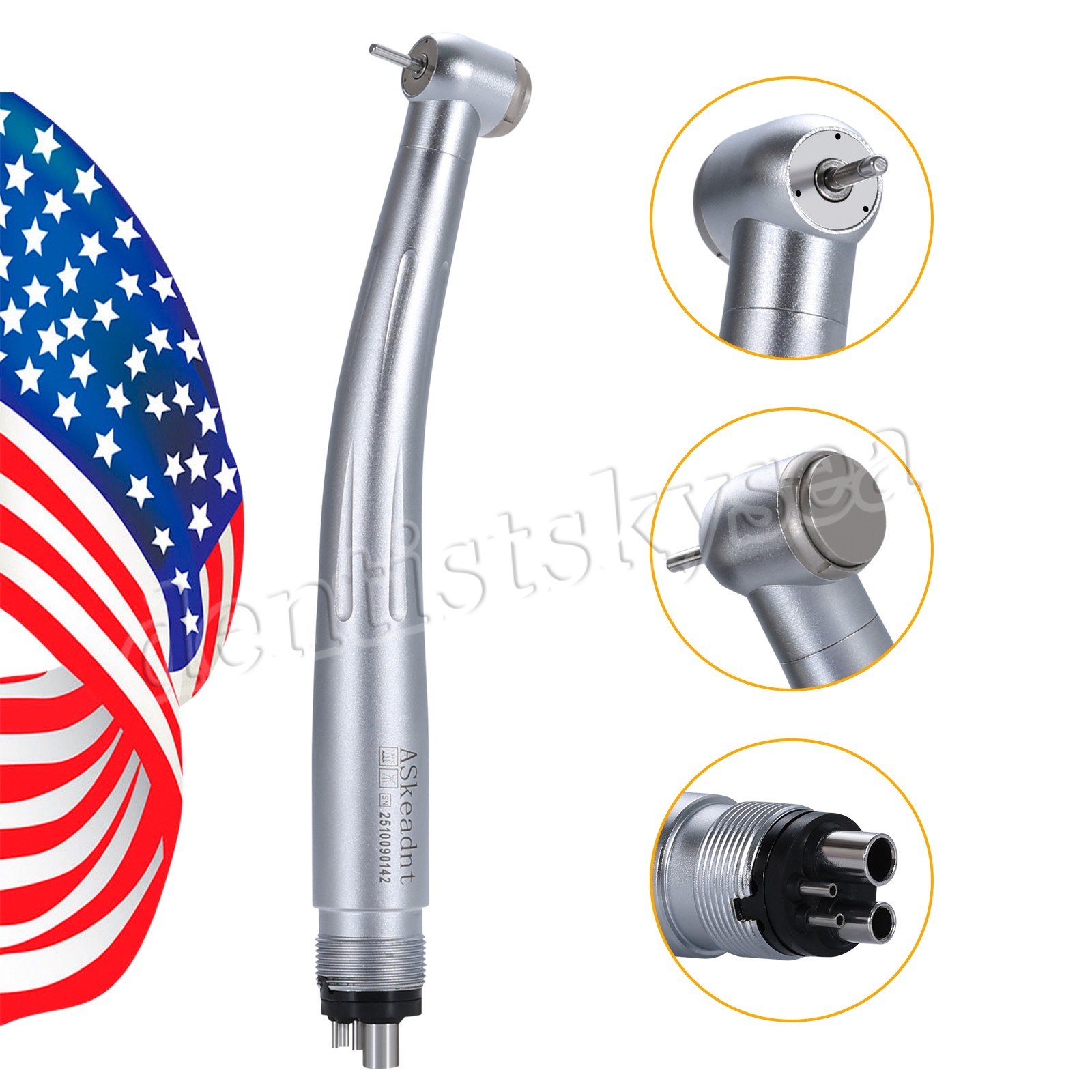Dental High Speed Handpiece Push Button 4H Turbine TB1