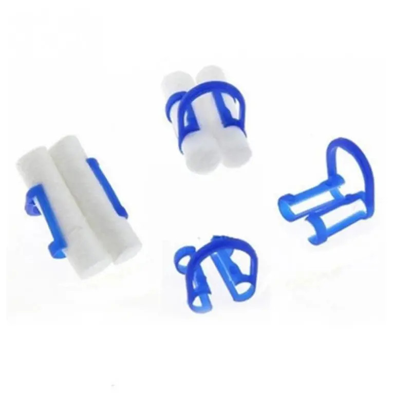 20Pcs/bag Dental Cotton Roll Holder Disposable Blue Clip for Dentist Clinic