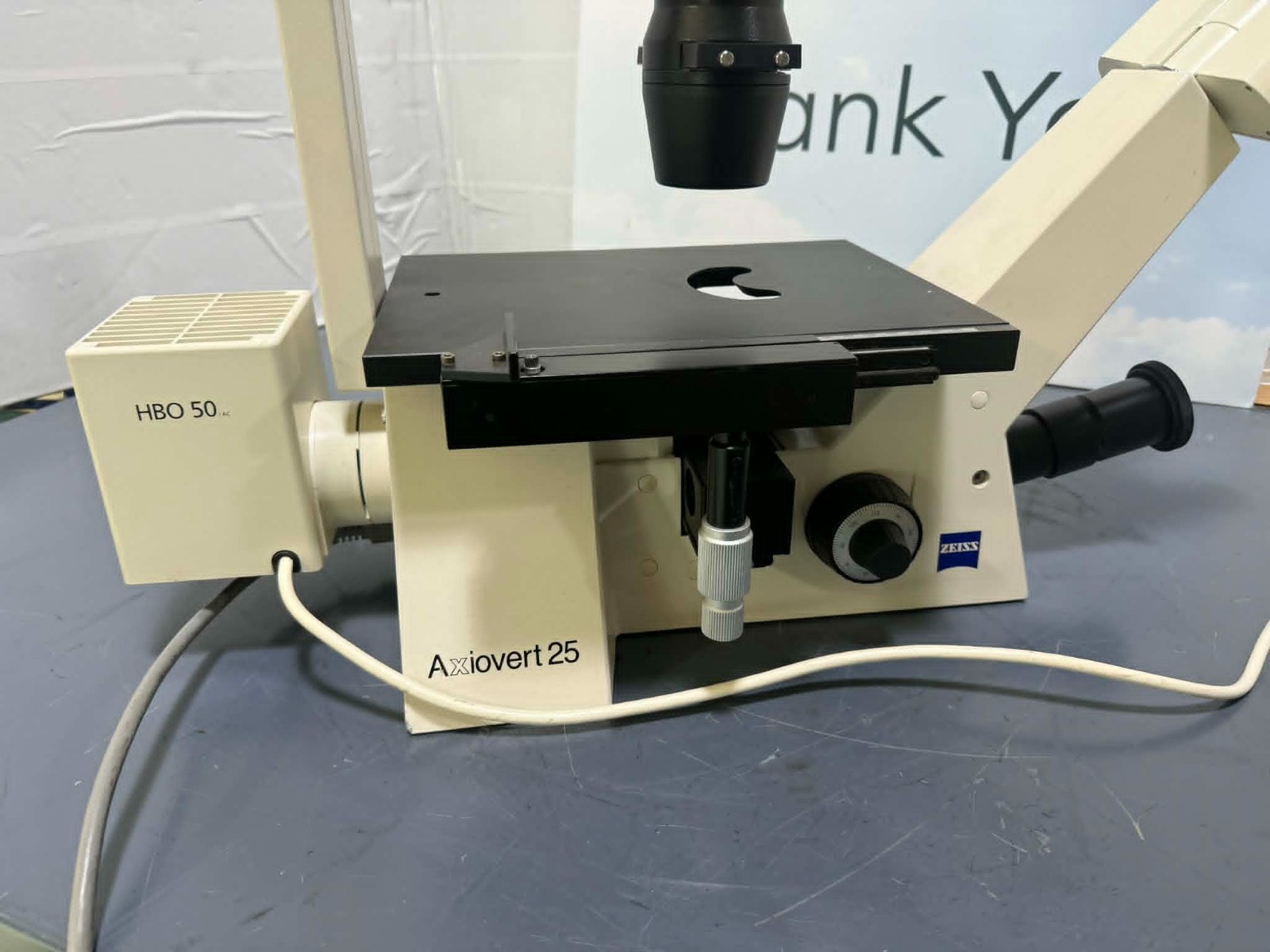 Microscope Zeiss Phase Contrast Invertoscope Axiovert 25 w HBO 25 CFL 2 P1 10X