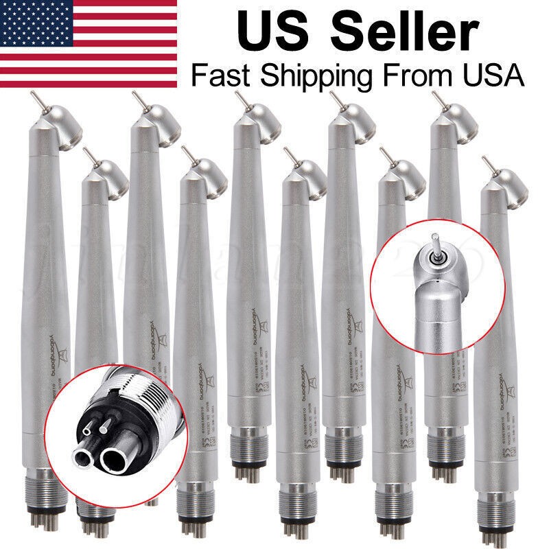 Dental 45 Degree Surgical High Speed Handpiece Push Button 4Hole WCA4