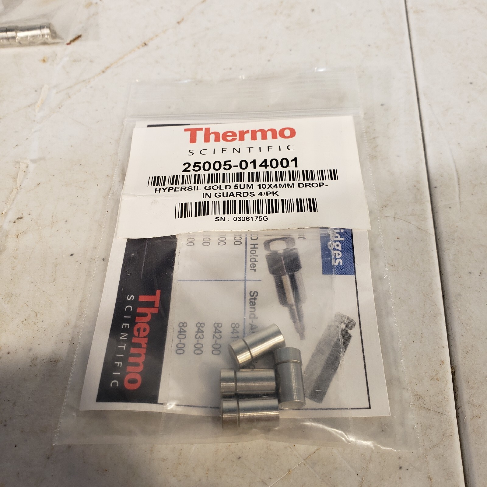 Thermo Fisher Hypersil Gold 5UM 10×4.0mm Drop-in Guards 4 Pack HPLC
