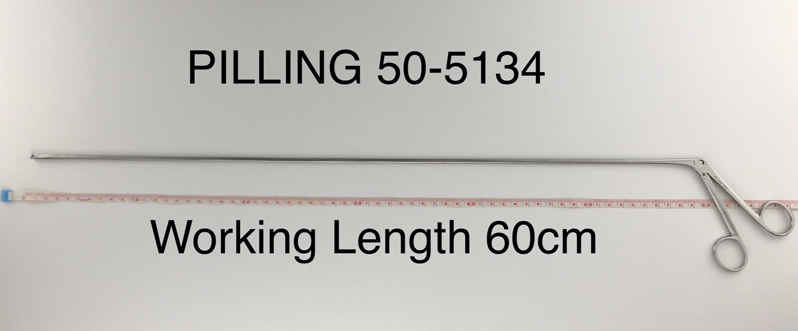 PILLING 50-5134 Straight Sam Roberts Laryngeal Cup Biopsy Forceps 60cm L 4mm Cup