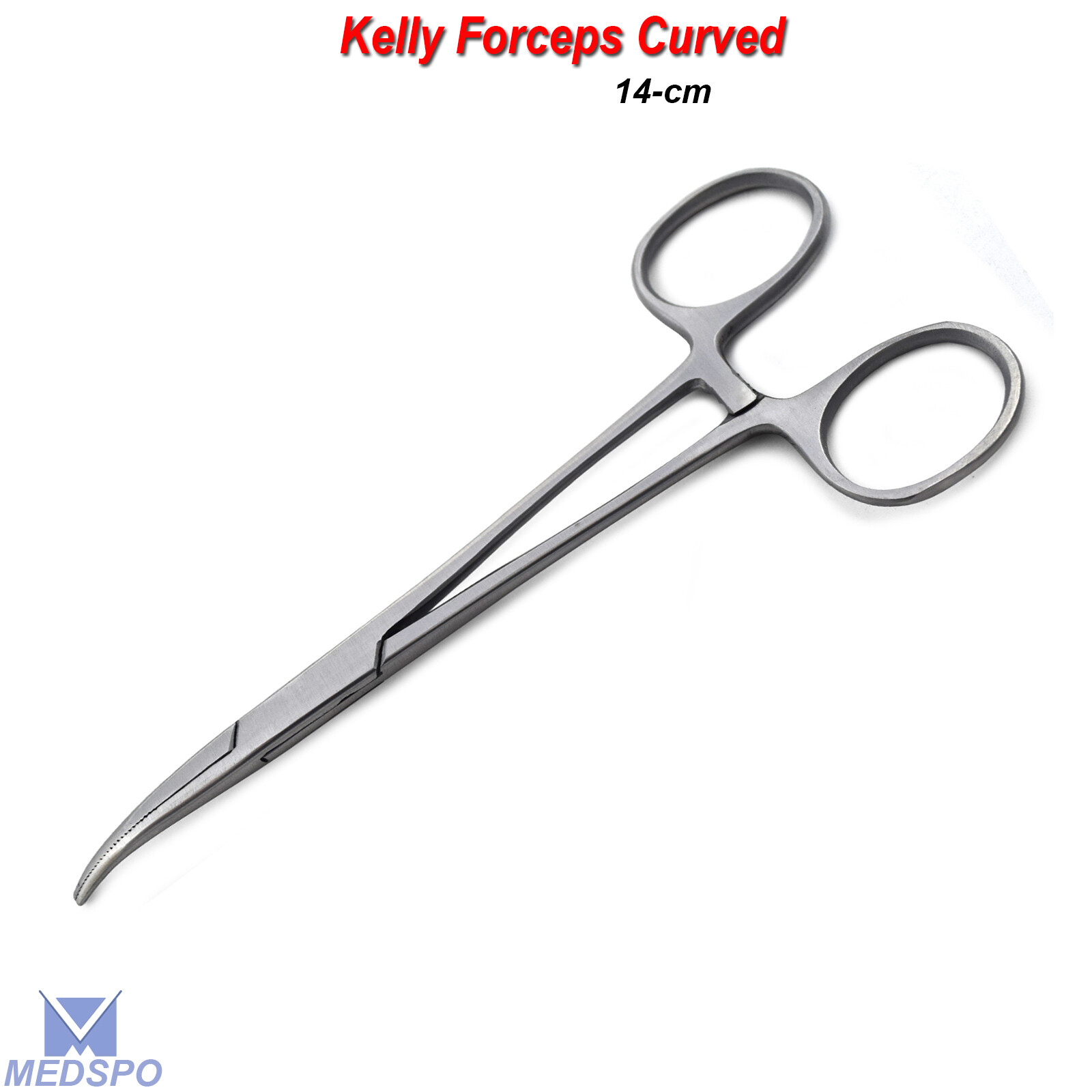Kelly Hemostat Locking Forceps 14-cm Curved Surgical Dental Instruments CE